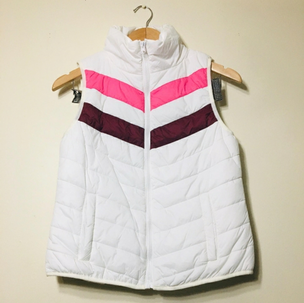 White Striped Vest Coat; By Arizona Jean Co.